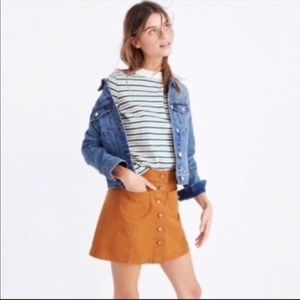 Madewell Button down skirt